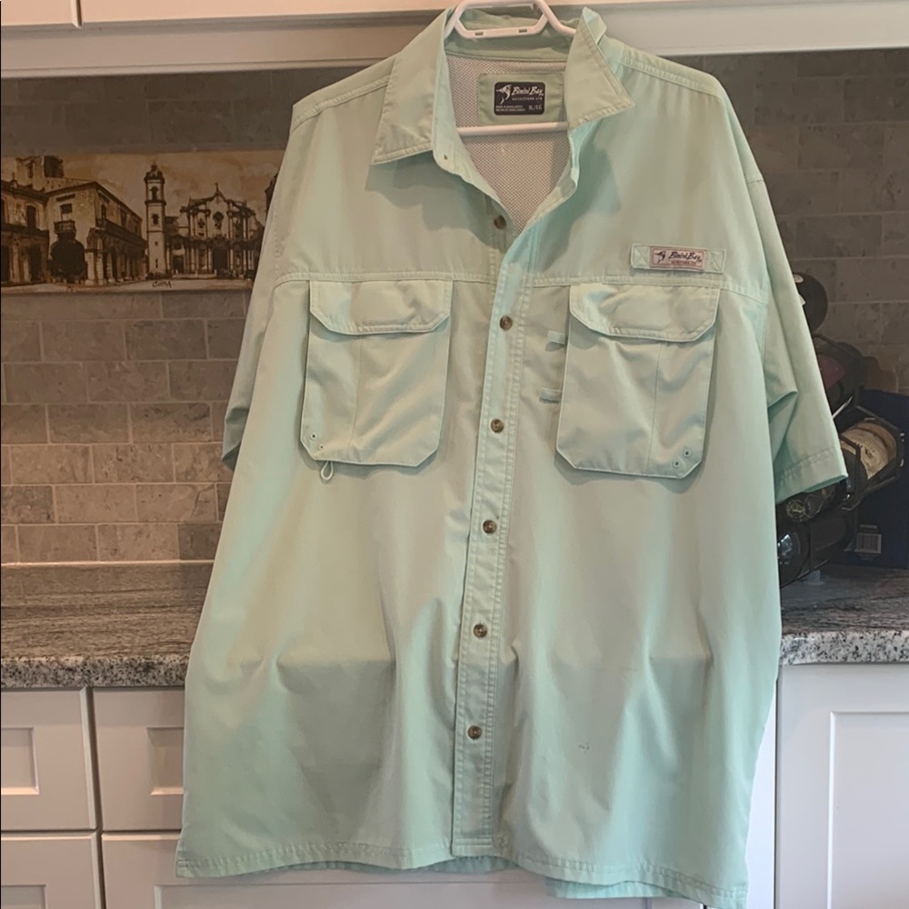 Salt Life Men’s Short Sleeve Button-Up Shirt in Mint